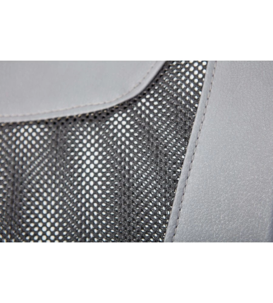 POLTRONCINA UFFICIO NERA CON BRACCIOLI E RUOTE, 55X54,5X85-95 CM